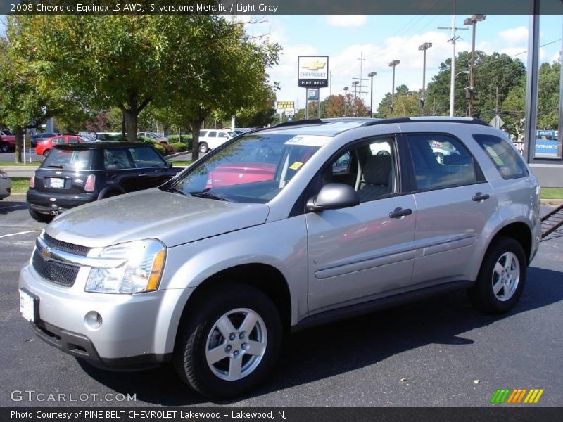 Silverstone Metallic / Light Gray 2008 Chevrolet Equinox LS AWD