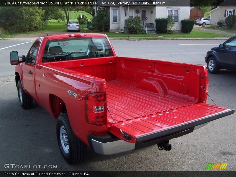 Victory Red / Dark Titanium 2009 Chevrolet Silverado 3500HD Work Truck Regular Cab 4x4
