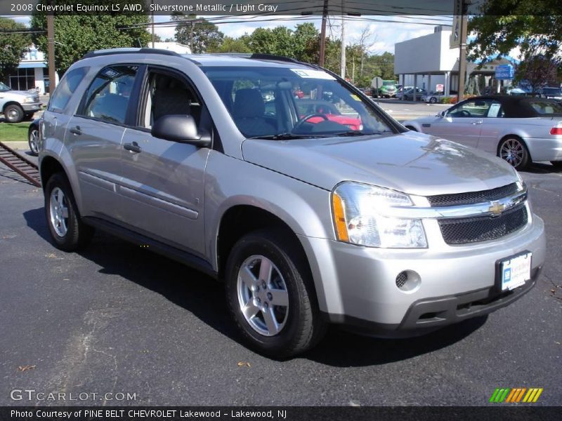 Silverstone Metallic / Light Gray 2008 Chevrolet Equinox LS AWD