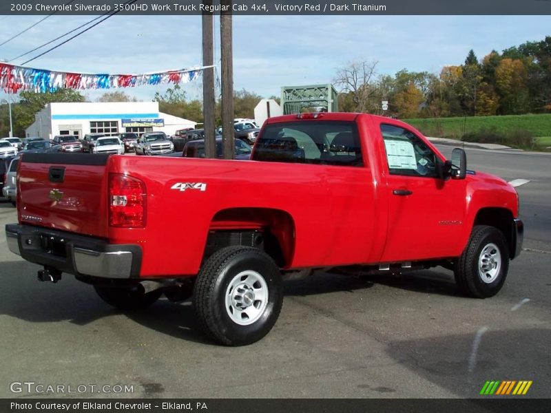 Victory Red / Dark Titanium 2009 Chevrolet Silverado 3500HD Work Truck Regular Cab 4x4
