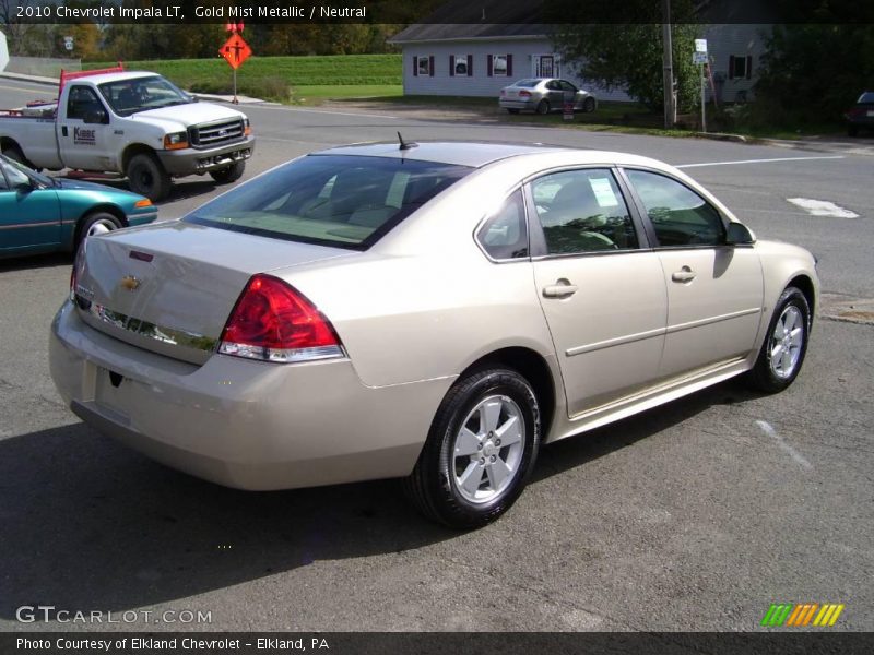 Gold Mist Metallic / Neutral 2010 Chevrolet Impala LT