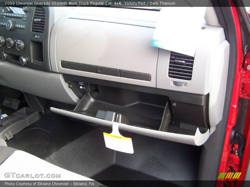 Victory Red / Dark Titanium 2009 Chevrolet Silverado 3500HD Work Truck Regular Cab 4x4