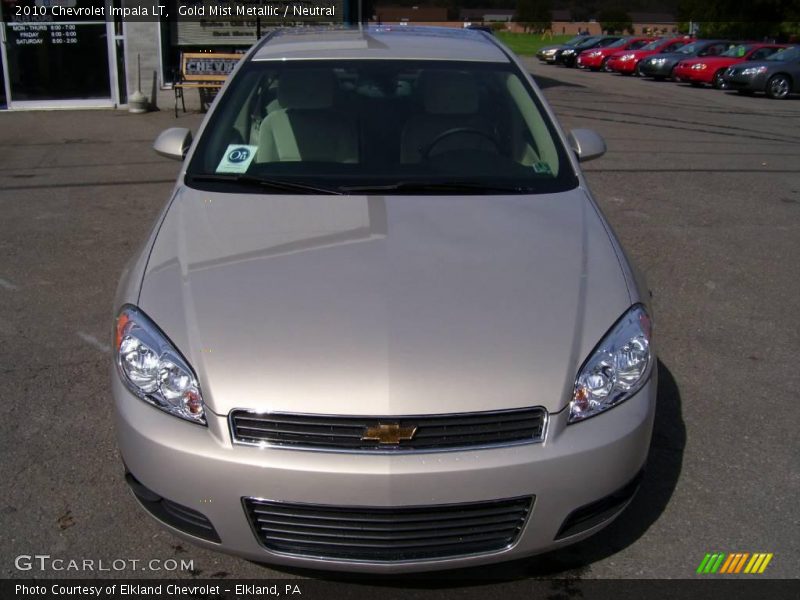 Gold Mist Metallic / Neutral 2010 Chevrolet Impala LT