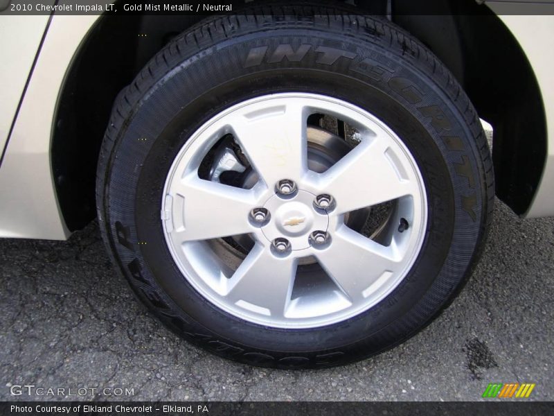 Gold Mist Metallic / Neutral 2010 Chevrolet Impala LT