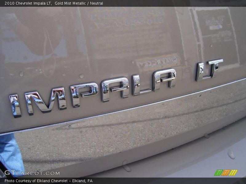 Gold Mist Metallic / Neutral 2010 Chevrolet Impala LT