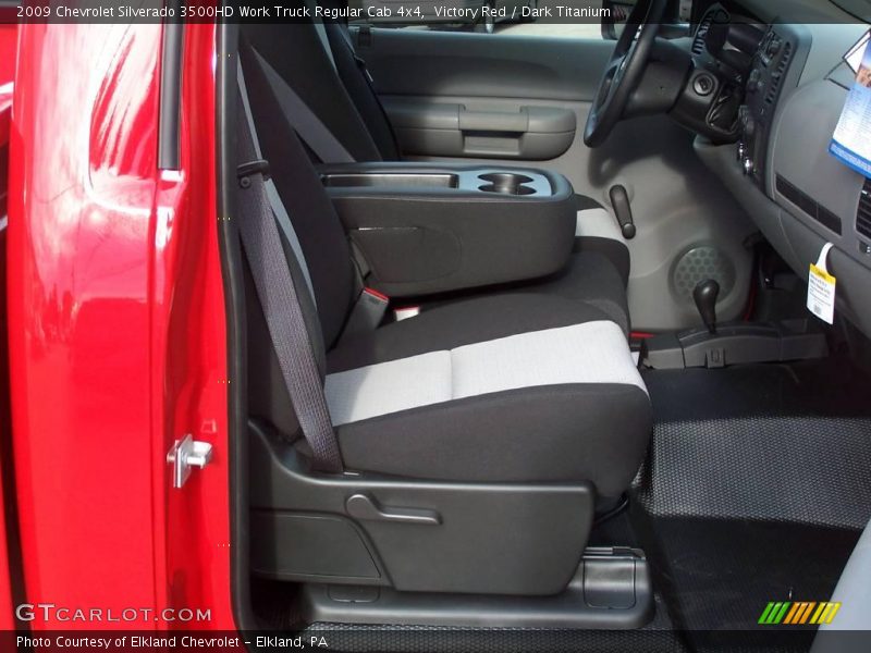 Victory Red / Dark Titanium 2009 Chevrolet Silverado 3500HD Work Truck Regular Cab 4x4