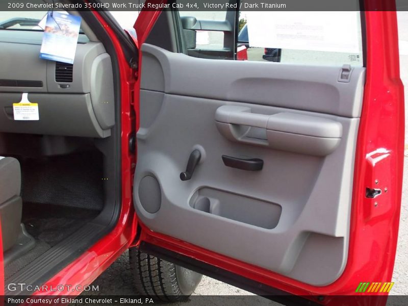 Victory Red / Dark Titanium 2009 Chevrolet Silverado 3500HD Work Truck Regular Cab 4x4