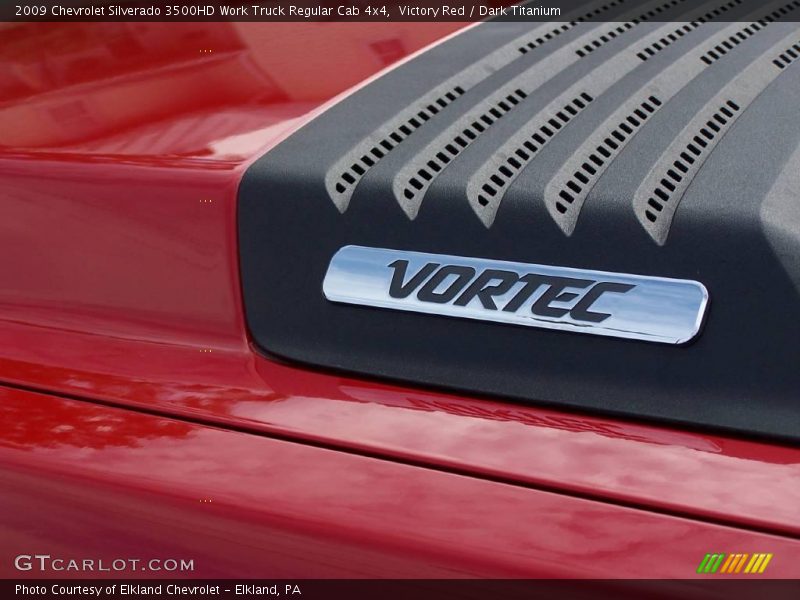 Victory Red / Dark Titanium 2009 Chevrolet Silverado 3500HD Work Truck Regular Cab 4x4