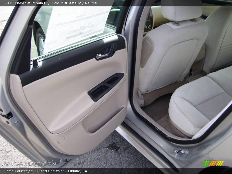 Gold Mist Metallic / Neutral 2010 Chevrolet Impala LT