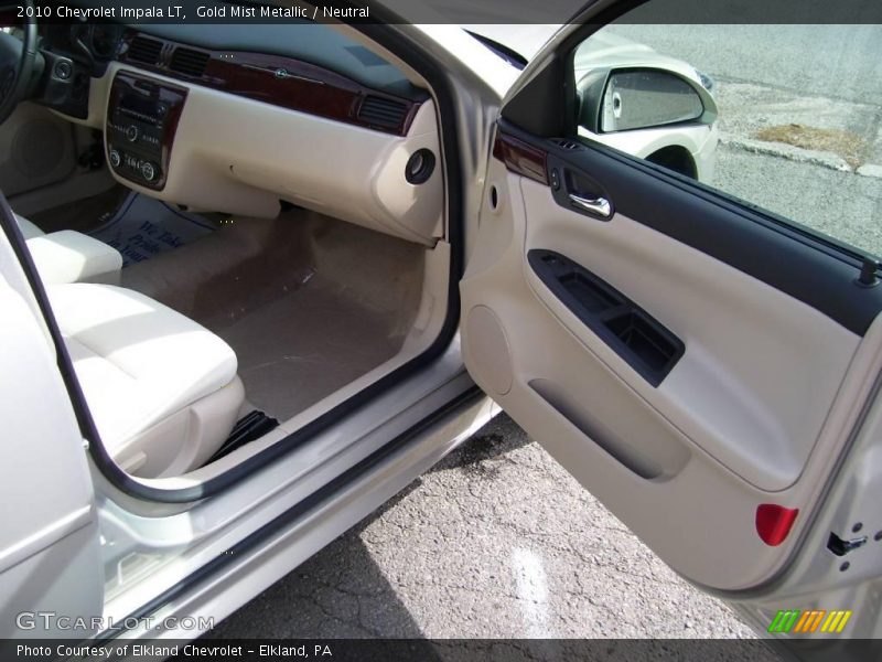 Gold Mist Metallic / Neutral 2010 Chevrolet Impala LT