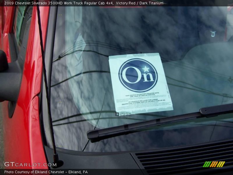 Victory Red / Dark Titanium 2009 Chevrolet Silverado 3500HD Work Truck Regular Cab 4x4