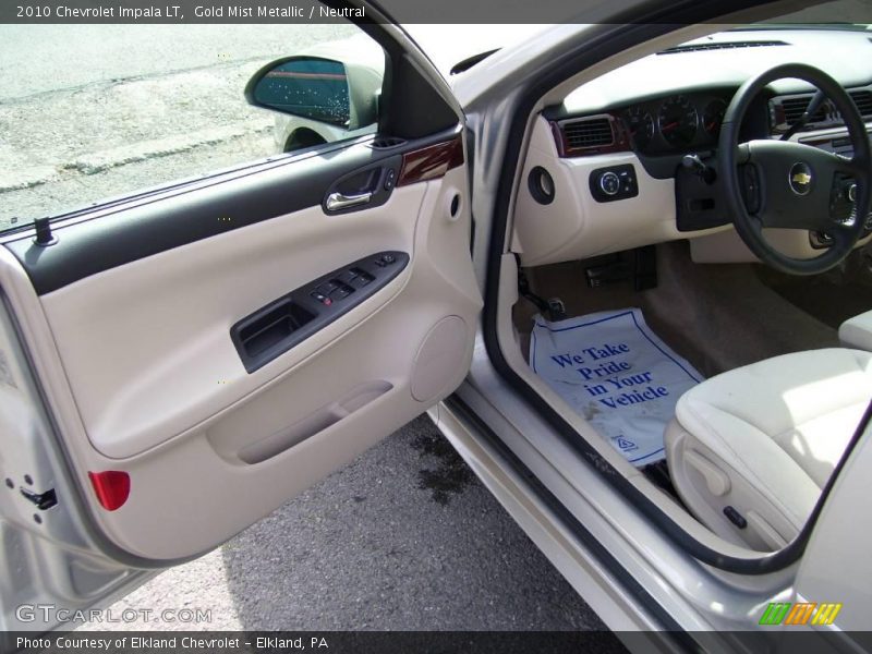 Gold Mist Metallic / Neutral 2010 Chevrolet Impala LT