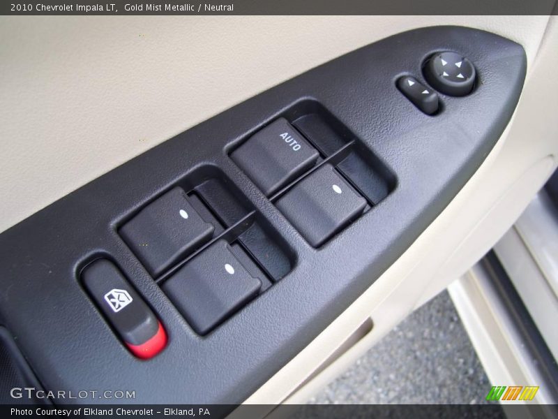 Gold Mist Metallic / Neutral 2010 Chevrolet Impala LT