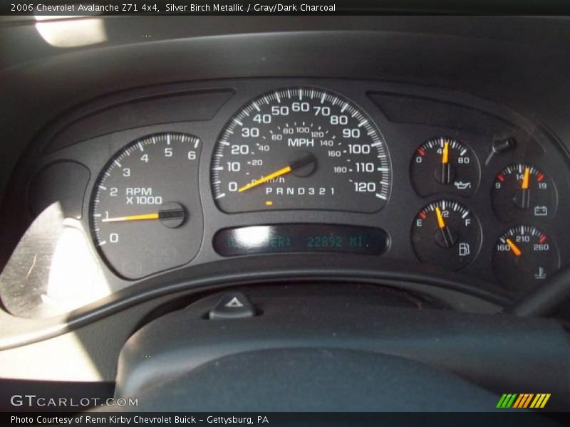 Silver Birch Metallic / Gray/Dark Charcoal 2006 Chevrolet Avalanche Z71 4x4