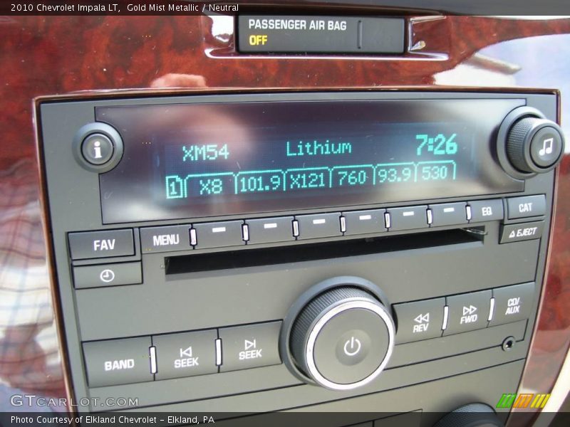 Gold Mist Metallic / Neutral 2010 Chevrolet Impala LT