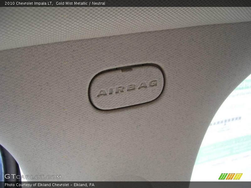 Gold Mist Metallic / Neutral 2010 Chevrolet Impala LT