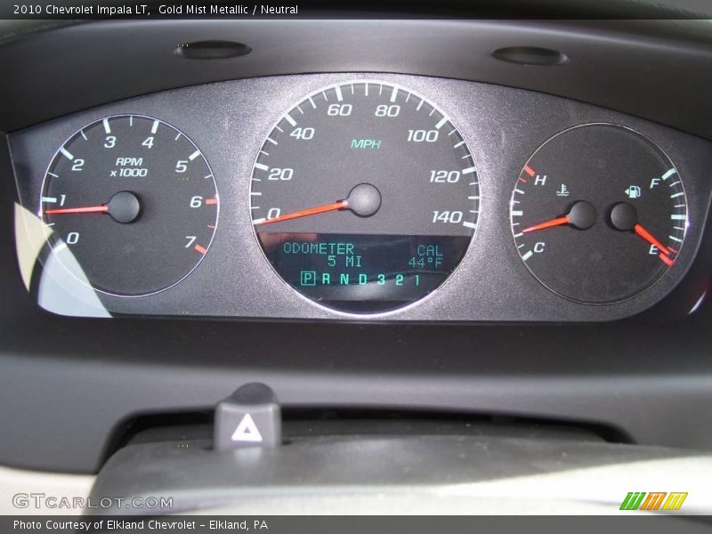 Gold Mist Metallic / Neutral 2010 Chevrolet Impala LT