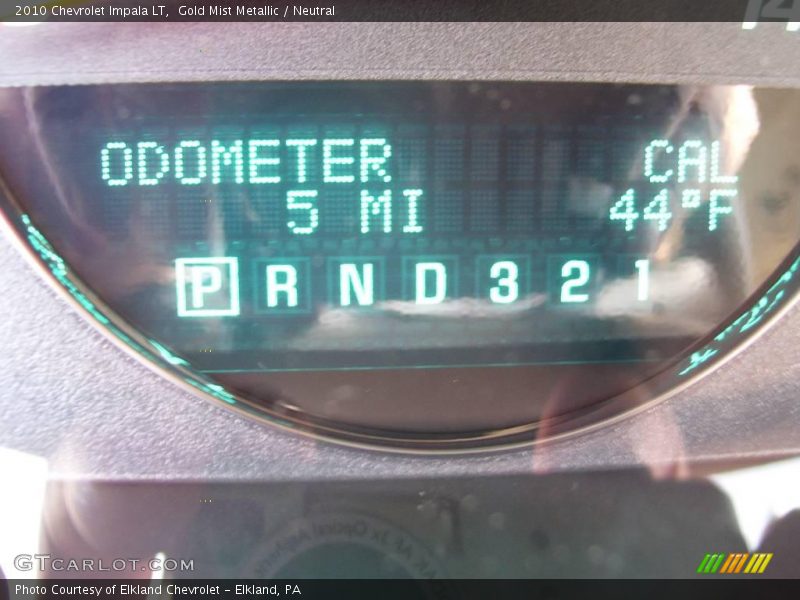 Gold Mist Metallic / Neutral 2010 Chevrolet Impala LT