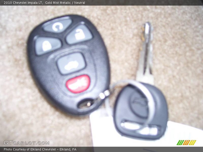 Gold Mist Metallic / Neutral 2010 Chevrolet Impala LT