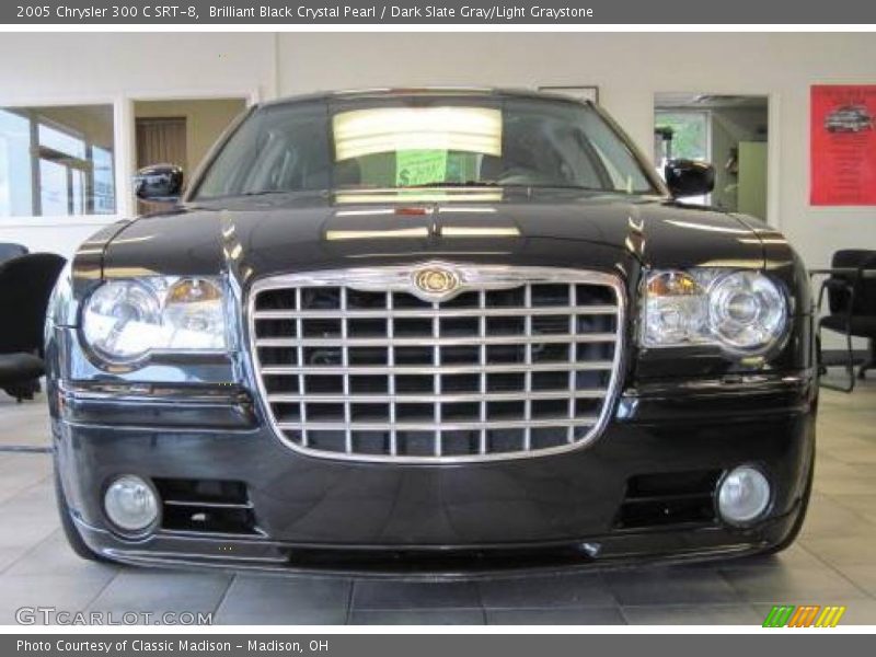 Brilliant Black Crystal Pearl / Dark Slate Gray/Light Graystone 2005 Chrysler 300 C SRT-8