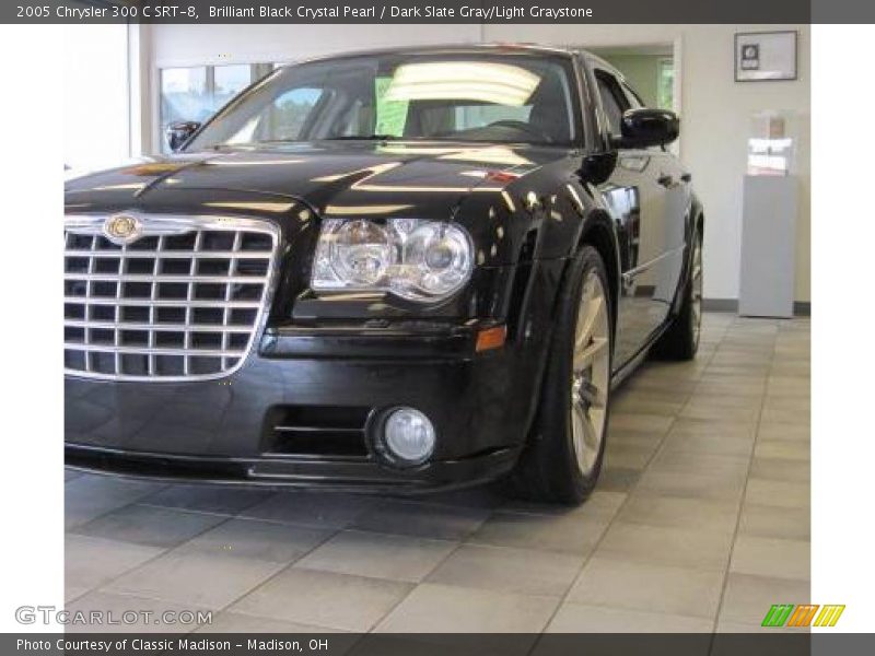 Brilliant Black Crystal Pearl / Dark Slate Gray/Light Graystone 2005 Chrysler 300 C SRT-8