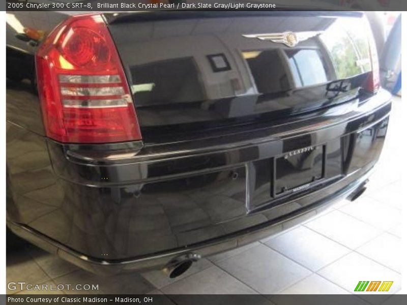Brilliant Black Crystal Pearl / Dark Slate Gray/Light Graystone 2005 Chrysler 300 C SRT-8