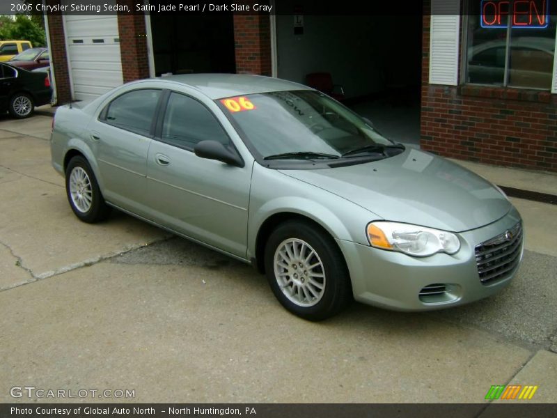Satin Jade Pearl / Dark Slate Gray 2006 Chrysler Sebring Sedan