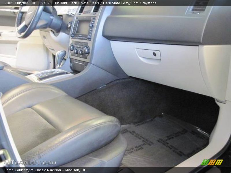 Brilliant Black Crystal Pearl / Dark Slate Gray/Light Graystone 2005 Chrysler 300 C SRT-8