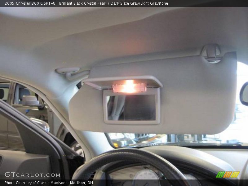 Brilliant Black Crystal Pearl / Dark Slate Gray/Light Graystone 2005 Chrysler 300 C SRT-8