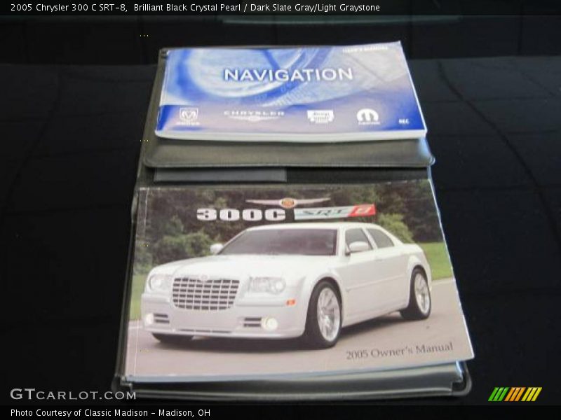 Brilliant Black Crystal Pearl / Dark Slate Gray/Light Graystone 2005 Chrysler 300 C SRT-8
