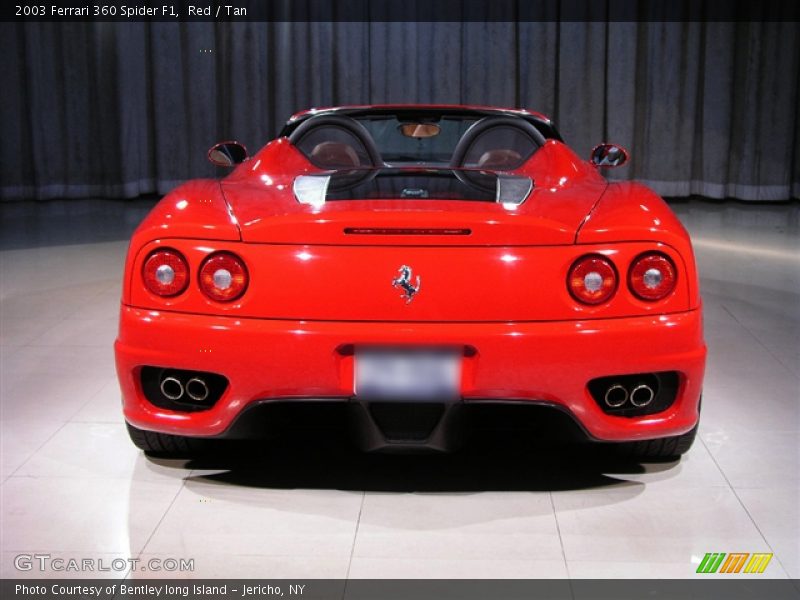 Red / Tan 2003 Ferrari 360 Spider F1