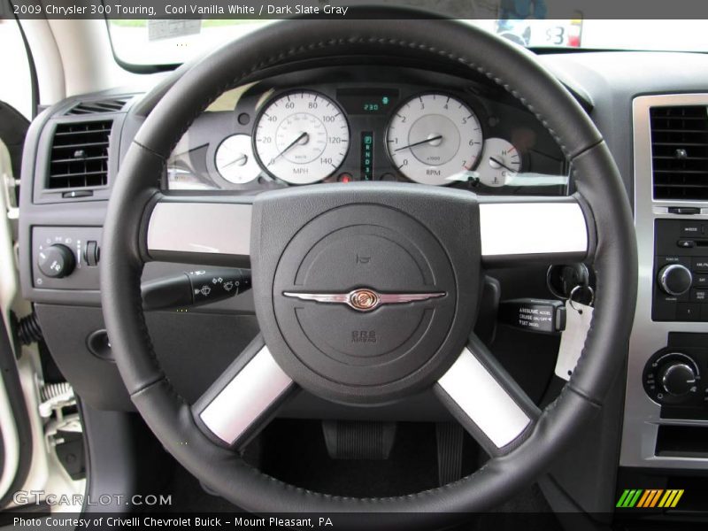 Cool Vanilla White / Dark Slate Gray 2009 Chrysler 300 Touring