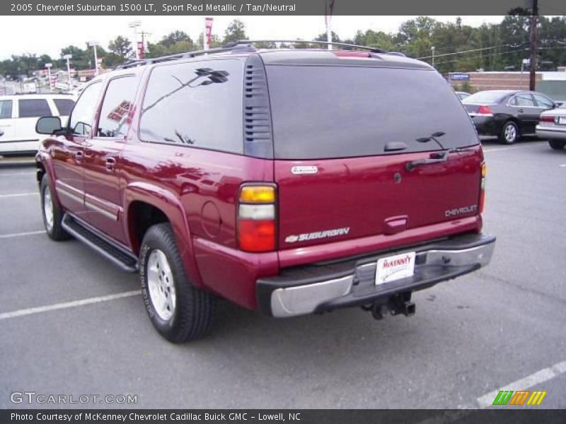 Sport Red Metallic / Tan/Neutral 2005 Chevrolet Suburban 1500 LT