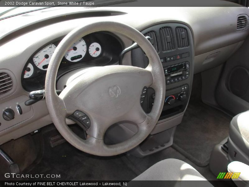 Stone White / Taupe 2002 Dodge Caravan Sport