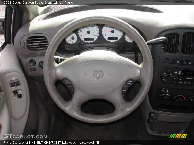 Stone White / Taupe 2002 Dodge Caravan Sport