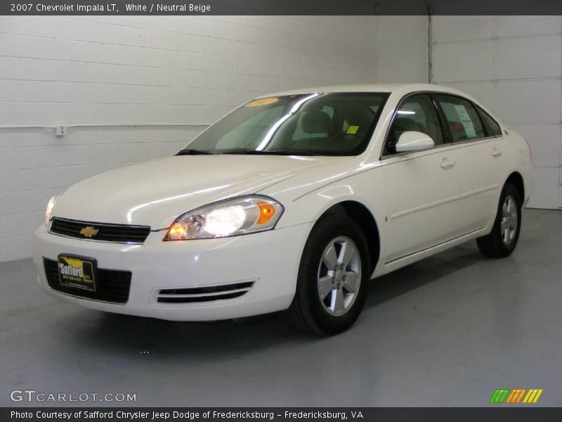 White / Neutral Beige 2007 Chevrolet Impala LT