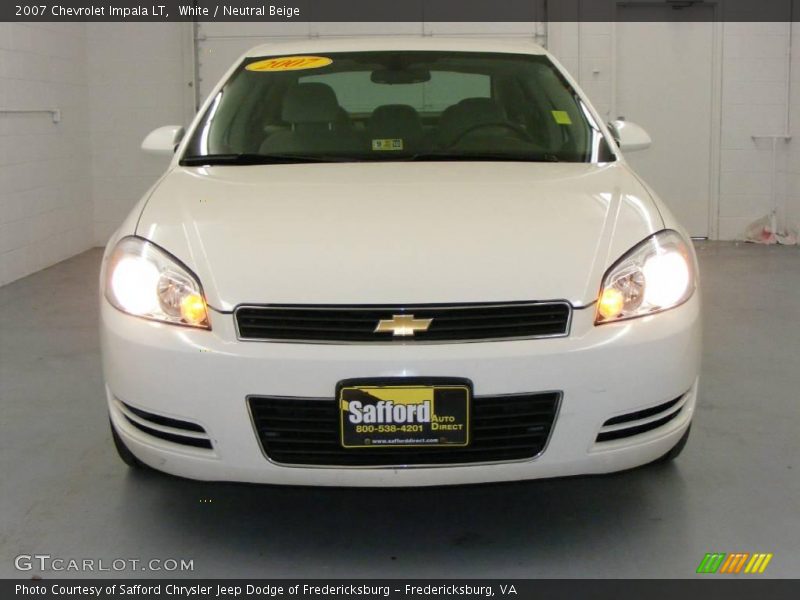 White / Neutral Beige 2007 Chevrolet Impala LT