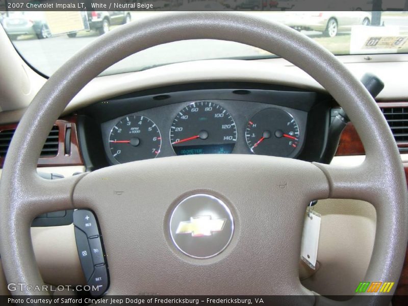 White / Neutral Beige 2007 Chevrolet Impala LT