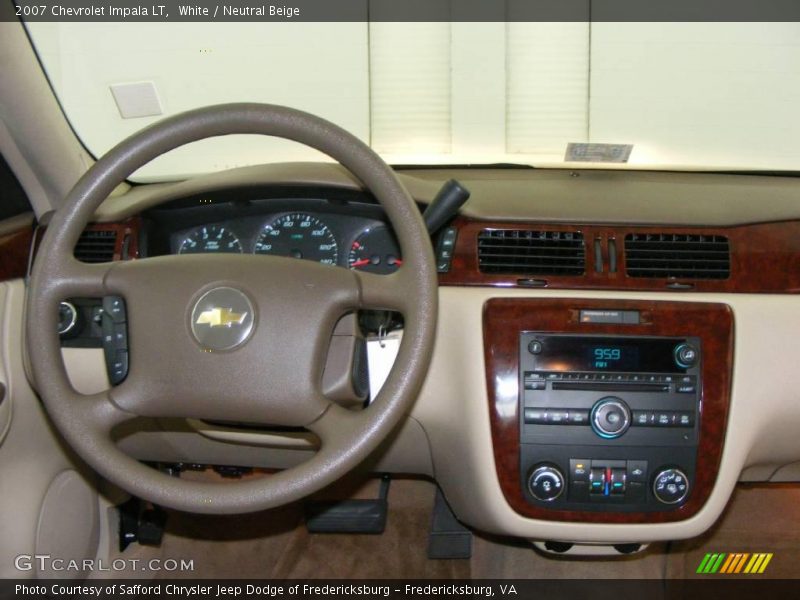White / Neutral Beige 2007 Chevrolet Impala LT