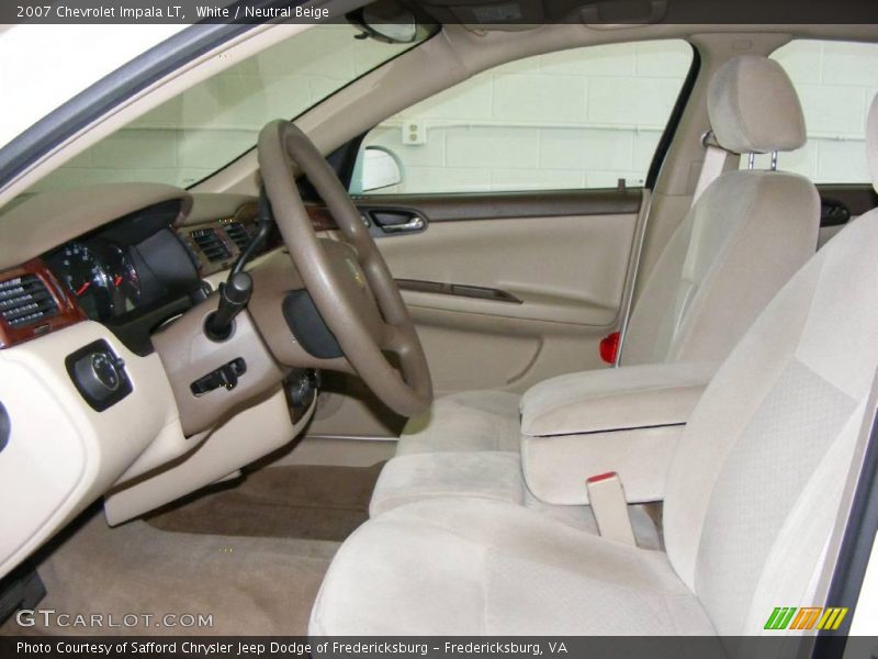 White / Neutral Beige 2007 Chevrolet Impala LT