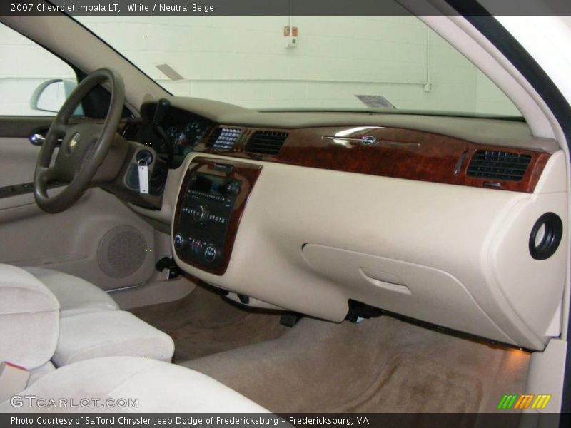 White / Neutral Beige 2007 Chevrolet Impala LT