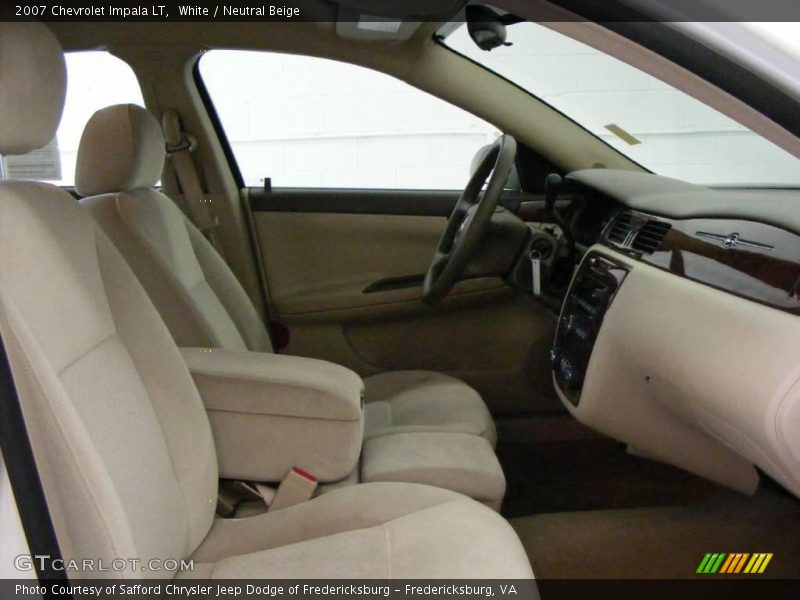 White / Neutral Beige 2007 Chevrolet Impala LT