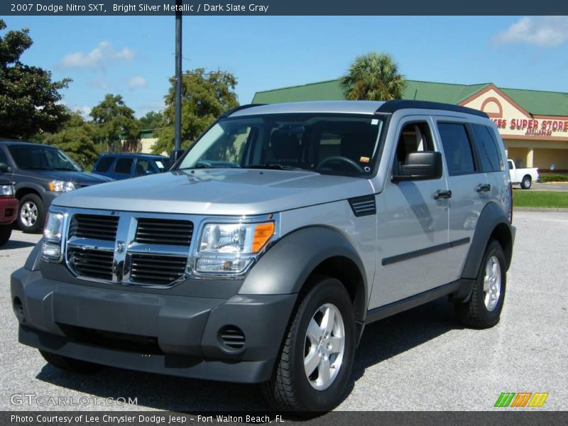 Bright Silver Metallic / Dark Slate Gray 2007 Dodge Nitro SXT