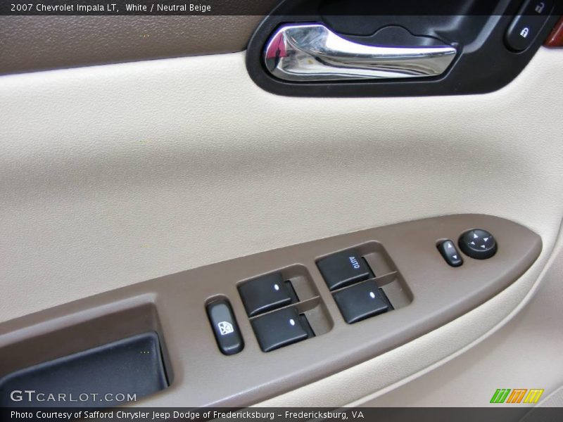 White / Neutral Beige 2007 Chevrolet Impala LT