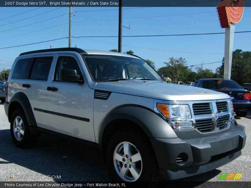 Bright Silver Metallic / Dark Slate Gray 2007 Dodge Nitro SXT