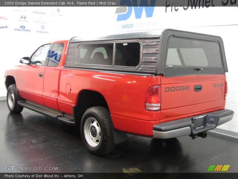 Flame Red / Mist Gray 2000 Dodge Dakota Extended Cab 4x4