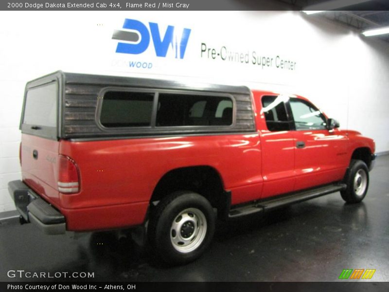 Flame Red / Mist Gray 2000 Dodge Dakota Extended Cab 4x4