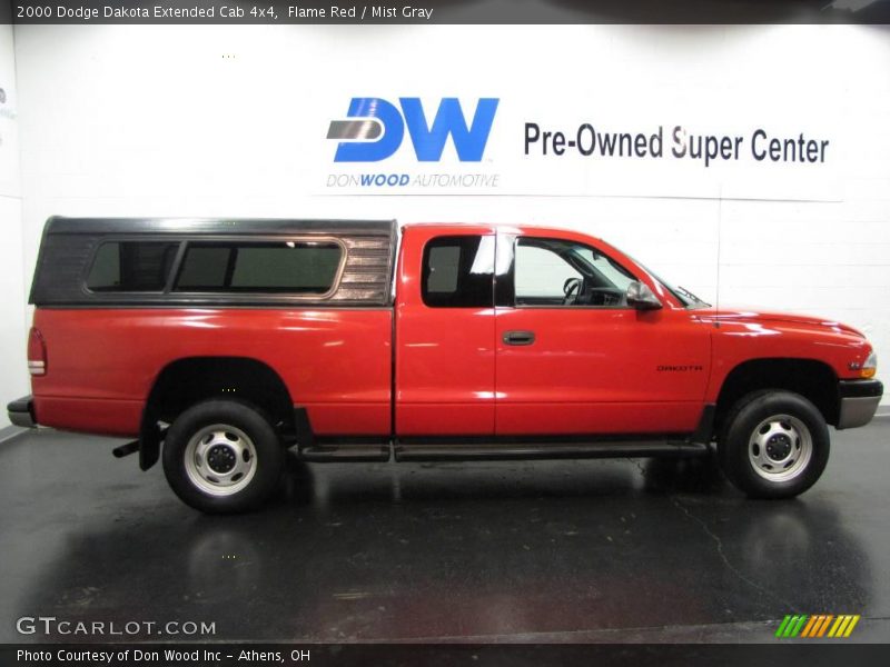 Flame Red / Mist Gray 2000 Dodge Dakota Extended Cab 4x4