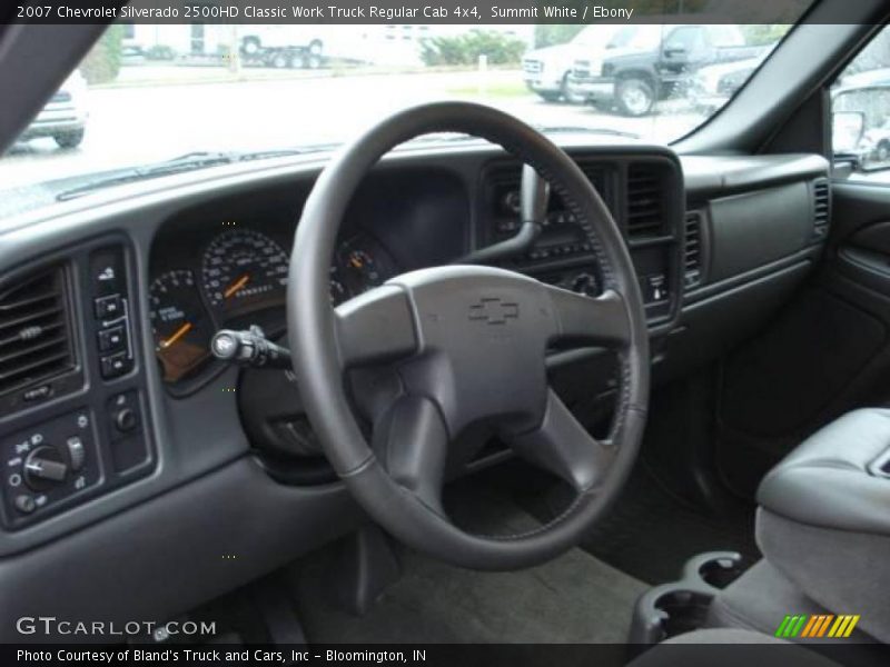 Summit White / Ebony 2007 Chevrolet Silverado 2500HD Classic Work Truck Regular Cab 4x4