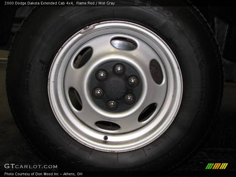 Flame Red / Mist Gray 2000 Dodge Dakota Extended Cab 4x4